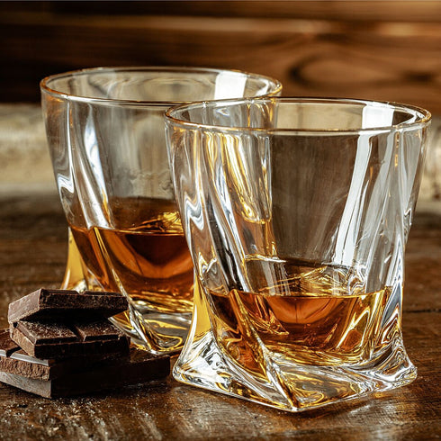 Twist Whisky Glasses & Stones Box Set